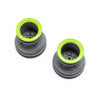 Losi LOS41044 MT Wheel with Green Beadlock Light Grey 2pcs Mini LMT