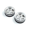 Losi LOS43047 Satin Chrome Front Wheel 2pcs 22S Drag