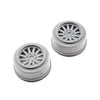 Losi LOS45020 Silver Wheels Pair Super Baja Rey