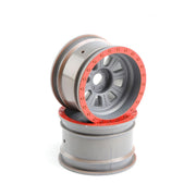 Losi LOS45027 Silver Wheels 2pcs Super Rock Rey