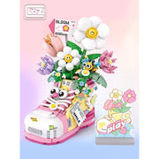 Loz 1351 Flowers Shoes Pink
