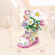 Loz 1351 Flowers Shoes Pink