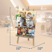 Loz 1387 Drawing Painting Cat and Mouse Exercising