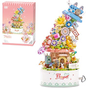 Loz 1954 Wonderful Flower Travel Music Box