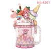 Loz 4201 Quicksand Cup Pink Bear