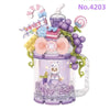 Loz 4203 Quicksand Cup Purple Bunny
