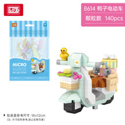 Loz 8614 Micro Block Bag Duck Electric Scooter