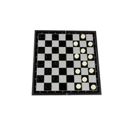 LPG Classics Magnetic 12inch 3 in 1 Travel Set Chess Checkers Backgammon