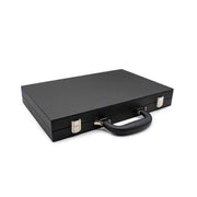 LPG Classics Leather Backgammon Set Black