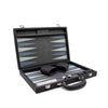 LPG Classics Leather Backgammon Set Black
