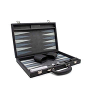 LPG Classics Leather Backgammon Set Black