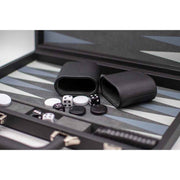 LPG Classics Leather Backgammon Set Black