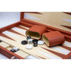 LPG Classics Leather Backgammon Set Brown