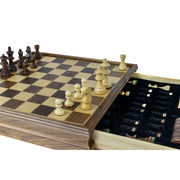 LPG Classics Wooden Chess Set with Drawers 38cm