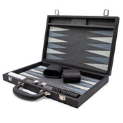 LPG Classics Leather Backgammon Set Black