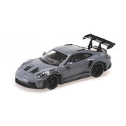 Minichamps Porsche 911 992 GT3 RS 2023 Grey with Black Wheels & D‚Äö√†√∂¬¨¬©cor