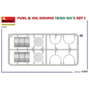 MiniArt 1/24 Fuel & Oil Drums 1930-50s Set 1 German Type
