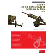MiniArt 1/35 USV-BR 76mm Gun Mod. 1941 with Limber & Crew Model Kit