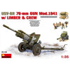 MiniArt 1/35 USV-BR 76mm Gun Mod. 1941 with Limber & Crew Model Kit