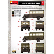 MiniArt 1/35 GAZ-03-30 Mod. 1938 Bus Model Kit