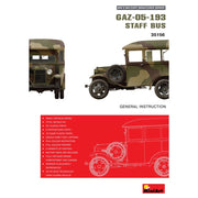 MiniArt 1/35 GAZ-05-193 Staff Bus Model Kit