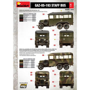 MiniArt 1/35 GAZ-05-193 Staff Bus Model Kit