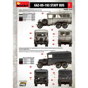 MiniArt 1/35 GAZ-05-193 Staff Bus Model Kit
