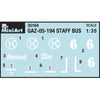 MiniArt 1/35 GAZ-05-193 Staff Bus Model Kit