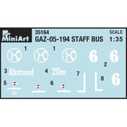 MiniArt 1/35 GAZ-05-193 Staff Bus Model Kit