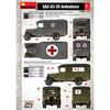 MiniArt 1/35 GAZ-03-30 Ambulance Model Kit