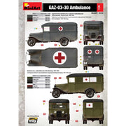 MiniArt 1/35 GAZ-03-30 Ambulance Model Kit