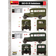 MiniArt 1/35 GAZ-03-30 Ambulance Model Kit