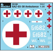 MiniArt 1/35 GAZ-03-30 Ambulance Model Kit