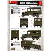 MiniArt 1/35 GAZ-05-194 Ambulance Model Kit