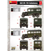MiniArt 1/35 GAZ-05-194 Ambulance Model Kit