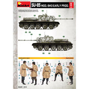 MiniArt 1/35 SU-85 Mod. 1943 Early Production with Crew Model Kit