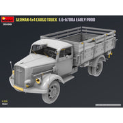 MiniArt 1/35 German 3T 4X4 Cargo Truck 3.6-6700A Early Prod