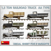 MiniArt 1/35 1.5 Ton Railroad Truck AA Type Model Kit