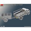 Miniart 35372 G7107 1.5T 4X4 Cargo Truck With Trailer