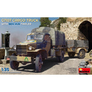 Miniart 35372 G7107 1.5T 4X4 Cargo Truck With Trailer