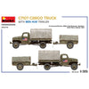 Miniart 35372 G7107 1.5T 4X4 Cargo Truck With Trailer