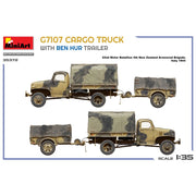 Miniart 35372 G7107 1.5T 4X4 Cargo Truck With Trailer