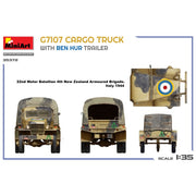 Miniart 35372 G7107 1.5T 4X4 Cargo Truck With Trailer