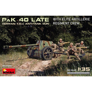 MiniArt 35409 1/35 PaK 40 Late German 7.5cm Anti-Tank Gun with Elite Artillerie Regiment Crew