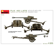 MiniArt 35409 1/35 PaK 40 Late German 7.5cm Anti-Tank Gun with Elite Artillerie Regiment Crew