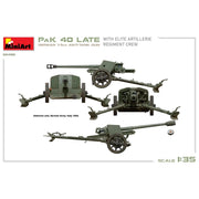 MiniArt 35409 1/35 PaK 40 Late German 7.5cm Anti-Tank Gun with Elite Artillerie Regiment Crew