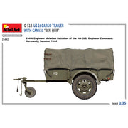 MiniArt 35443 1/35 G-518 US 1t Cargo Trailer with Canvas Ben Hur