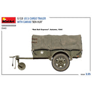 MiniArt 35443 1/35 G-518 US 1t Cargo Trailer with Canvas Ben Hur