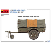 MiniArt 35443 1/35 G-518 US 1t Cargo Trailer with Canvas Ben Hur
