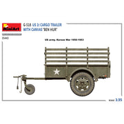 MiniArt 35443 1/35 G-518 US 1t Cargo Trailer with Canvas Ben Hur